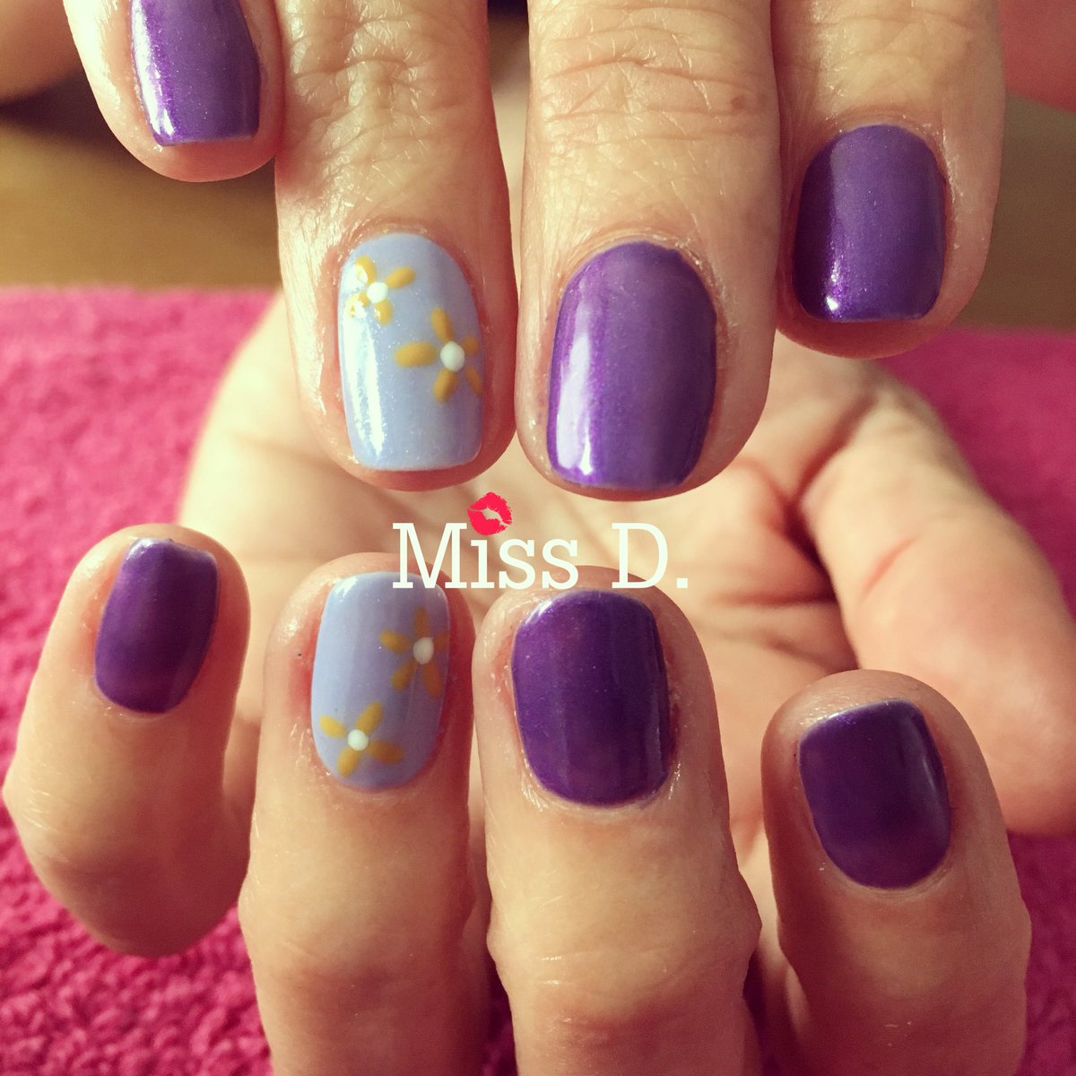 MissD_2014's tweet photo. #Gelish #purplenails #missd #mywork #gelishcorby #gelpolish#gelnails https://t.co/qIZCrRdvzL