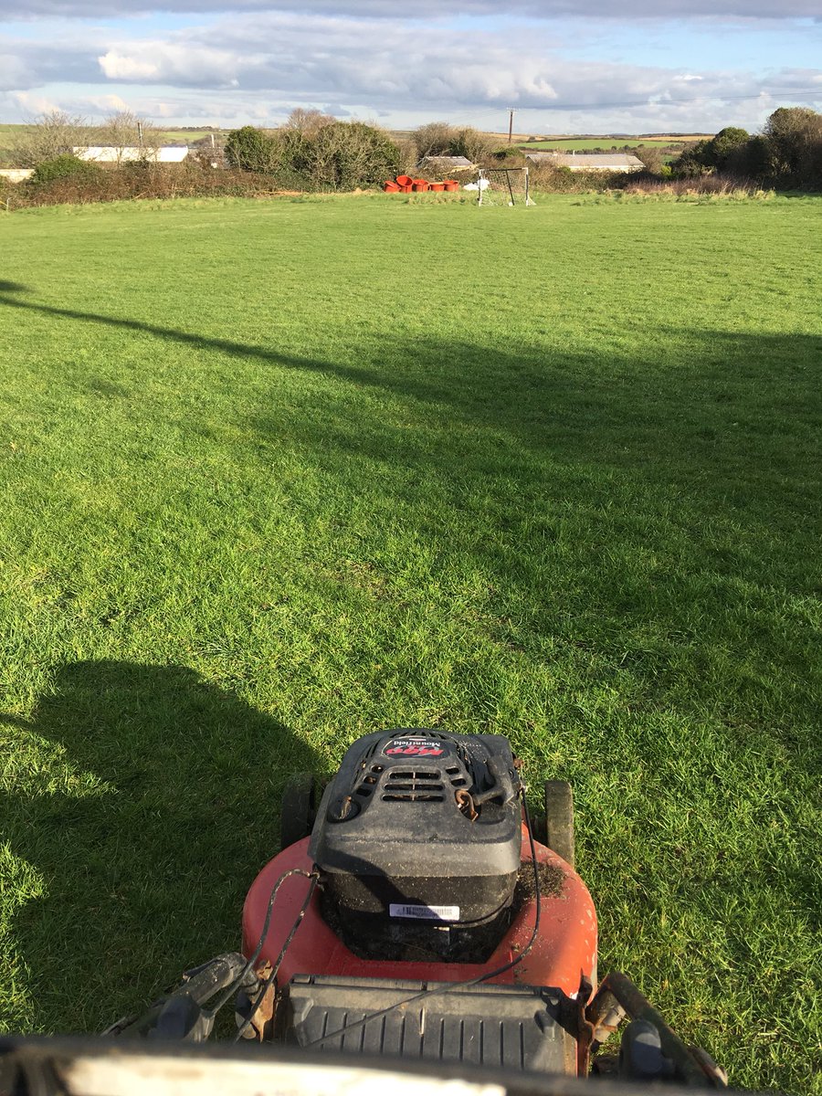 First mow of 2018.