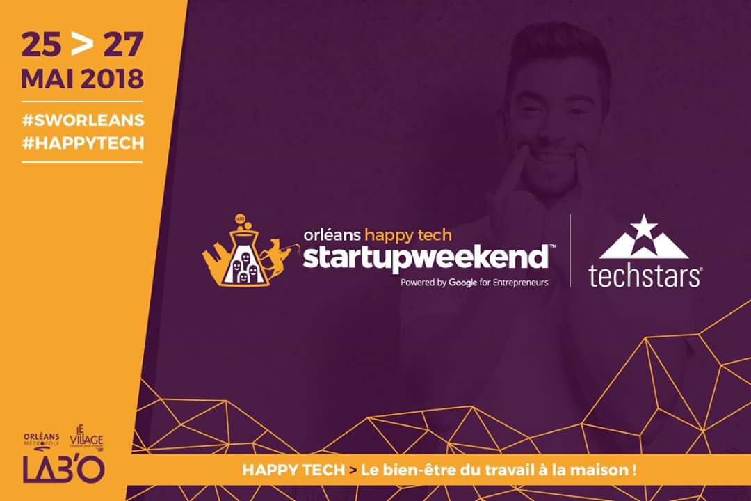 SWOrleans's tweet photo. [SAVE THE DATE] Rendez-vous les 25-26-27 Mai 2018 pour le 7e #StartupWeekend #Orleans - Édition #HappyTech ! 😁 54 heures pour révolutionner le #BienEtre du travail à la maison 😉 - #SWOrleans #SWO7 #TechLoireValley https://t.co/9Qf7RteLsA