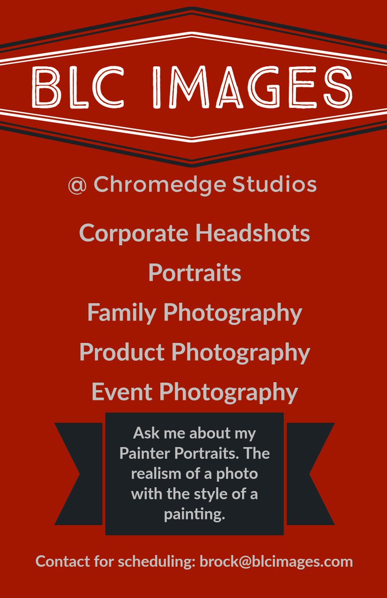 BLC_photography's tweet photo. B.L. Caldwell Photography is pleased and very excited to announce our new home at Chromedge Studios. From portraits to product photography and anything in between. Have a creative idea? Let's talk and bring it to life.  #columbusphotographer #614photographer #headshots #portraits https://t.co/Vx9M7hugeP