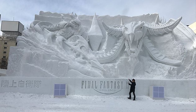 FF_XIV_EN's tweet photo. New #FFXIV Developers’ Blog posted: “Ice to Meet You Nidhogg”! https://t.co/iZiLhKxaKW 

Check out the Arctic Armageddon snow sculpture featured at the 69th Sapporo Snow Festival! https://t.co/sCGXouLCX4