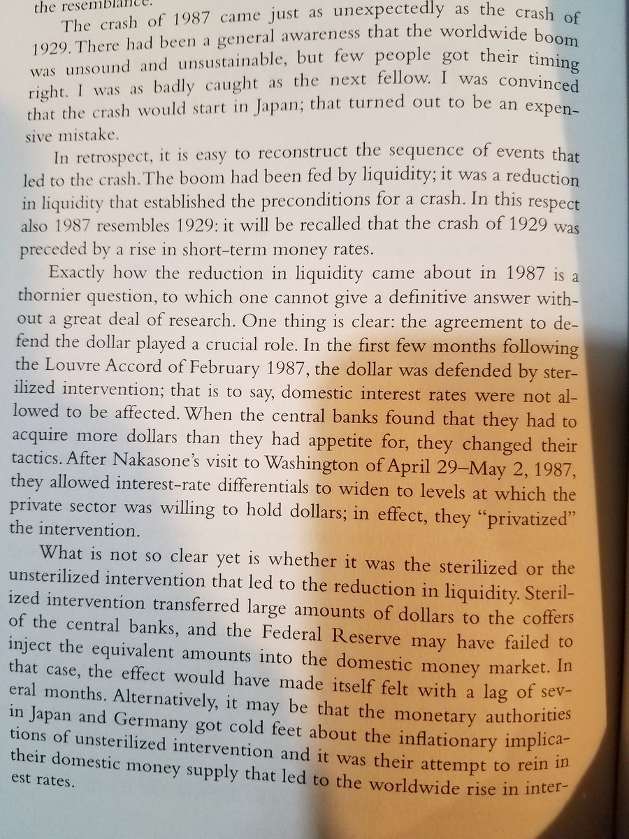 George Soros on the crash of 1987