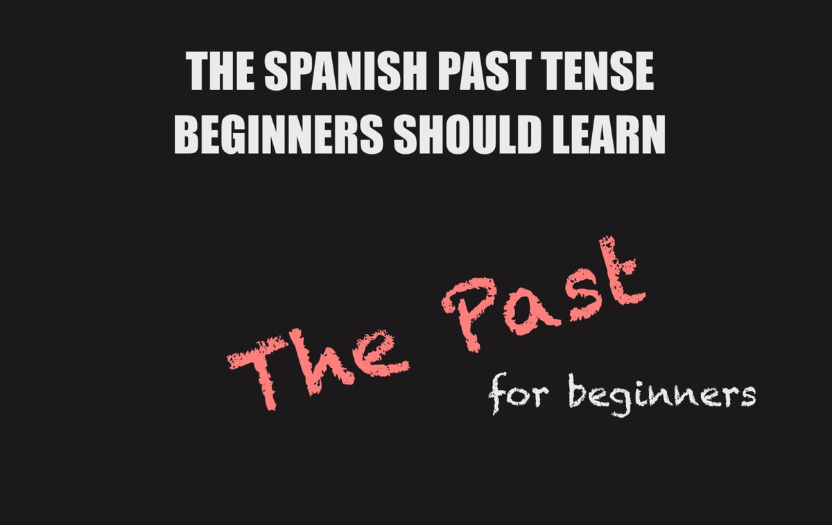 HappyHrSpanish's tweet photo. The Spanish past tense for beginners https://t.co/bV7MY8sEyf https://t.co/P2uxGz4GOm
