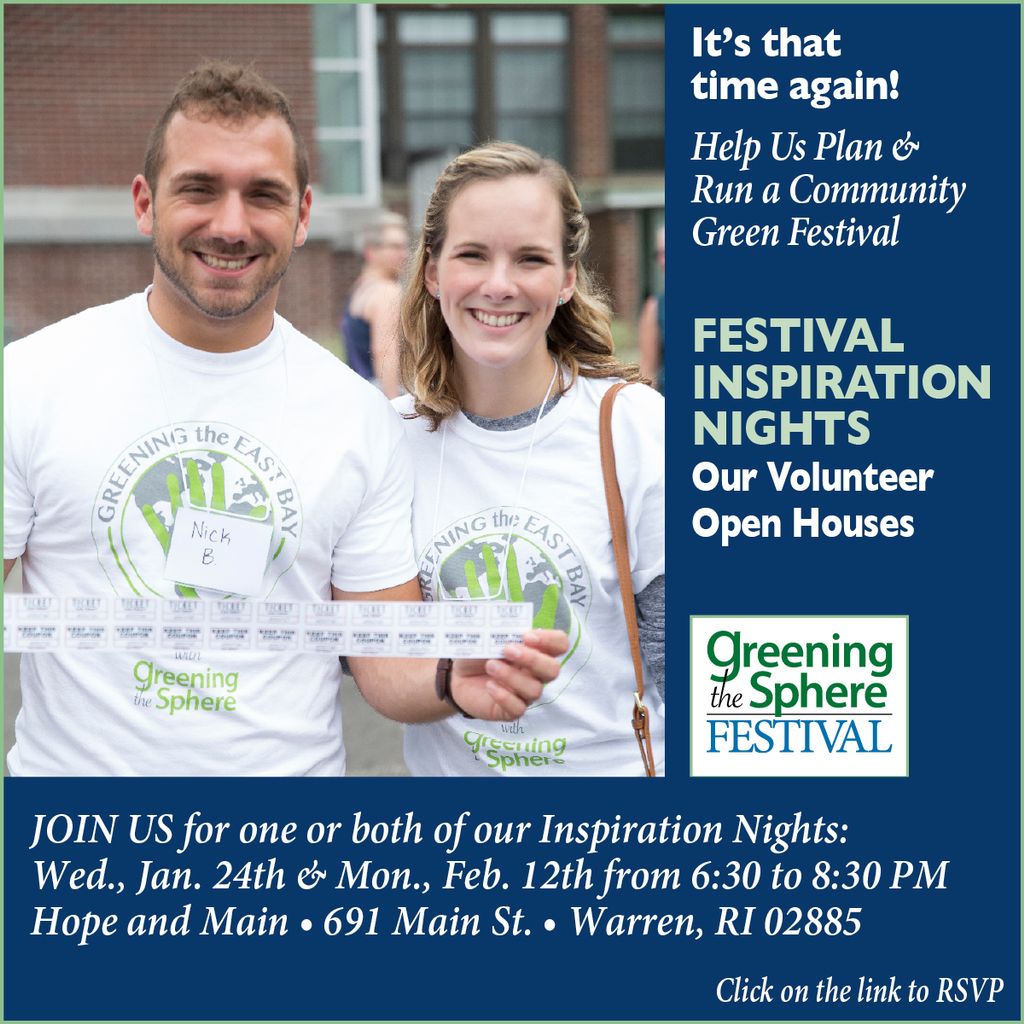greenthesphere's tweet photo. Volunteer and Inspire! Help us and community members to brainstorm ideas for the annual Greening the Sphere Festival. #greeningthesphere #gtsfest18 #hopeandmain #sustainability #grassroots #community #rhodeisland #warren #rhody #volunteer #inspire #brainstorm #festival https://t.co/MK2l1qqV39