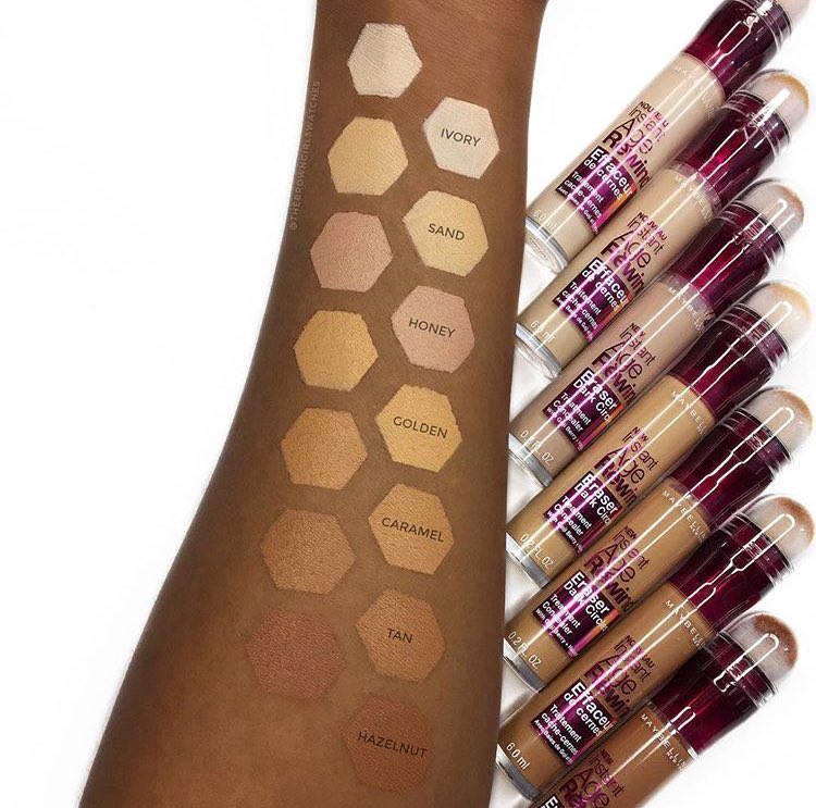 new shades of maybelline fit me and instant age rewind concealer