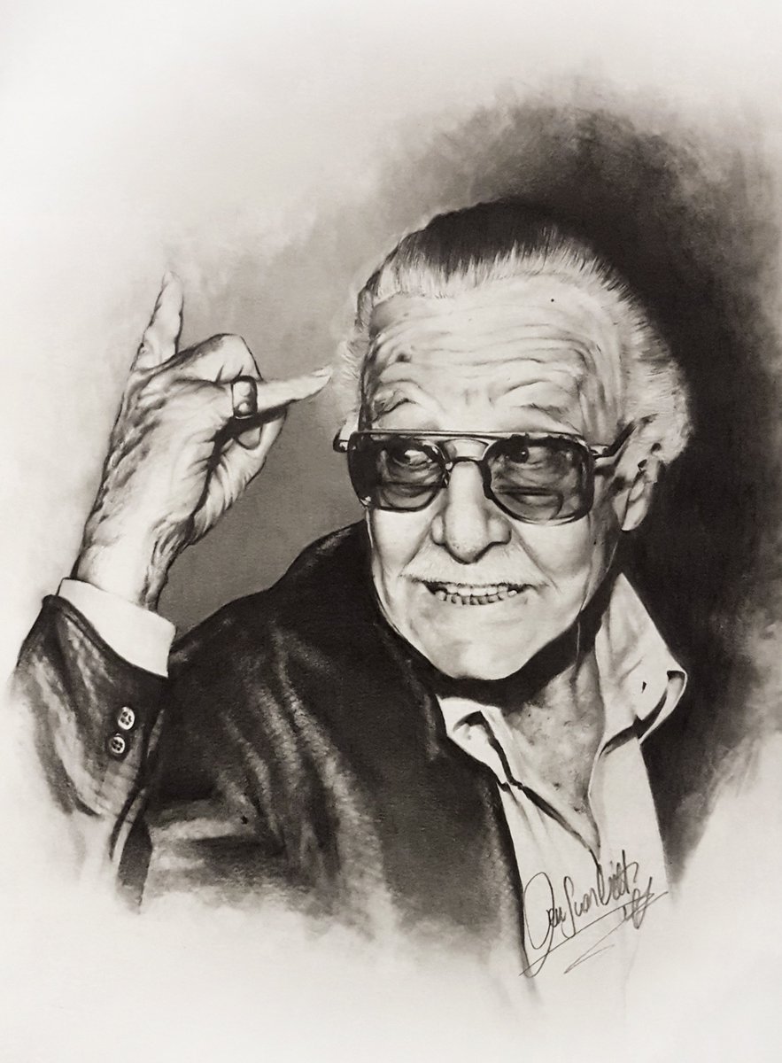 STAN LEE <a href="/TheRealStanLee/">Stan Lee</a> 
Get well soon!
"EXCELSIOR!"
Pencil on paper - 20x30 cm
#stanlee #marvel #MarvelStudios #marvelcinematicuniverse #IronMan #AvengersInfinityWar #Avengers4 #CaptainAmerica #excelsior