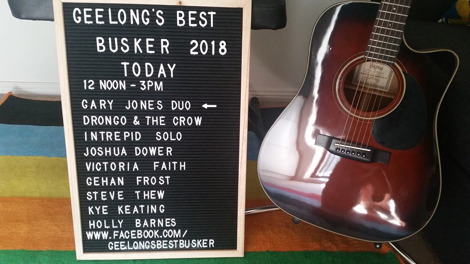 #geelongsbestbusker #Cityofgreatergeelong #Eventsgeelong #YNHMerch #TheMusikCube <a href="/CentralGeelong/">Love Central Geelong</a> <a href="/geelongaddy/">Geelong Advertiser</a> <a href="/GGeelongKIDS/">GreaterGeelongKids</a> <a href="/GtownLiveMusic/">Geelong Live Music</a> @Geelongbusking <a href="/SoldOutGeelong/">Sold Out Productions Geelong 3220</a> <a href="/YnhMerch/">YNH Merch</a> <a href="/TheMusikCube/">Musik Cube</a> <a href="/AJBrady_Sports/">Anthony Brady</a> GEELONGS BEST BUSKER COMP 2018 FROM NOON email  stevethew@ymail.com