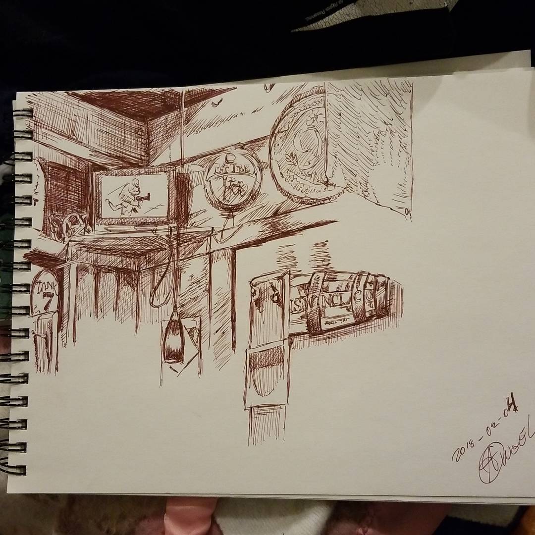 MreinaAngel's tweet photo. Another drawing of the bar on #superb_owl night #sketch #sketchbook #drawing #urbansketch #bardrawing #drawingoftheday #inkdrawing #lifedrawing https://t.co/3EZ0Ga81ZN