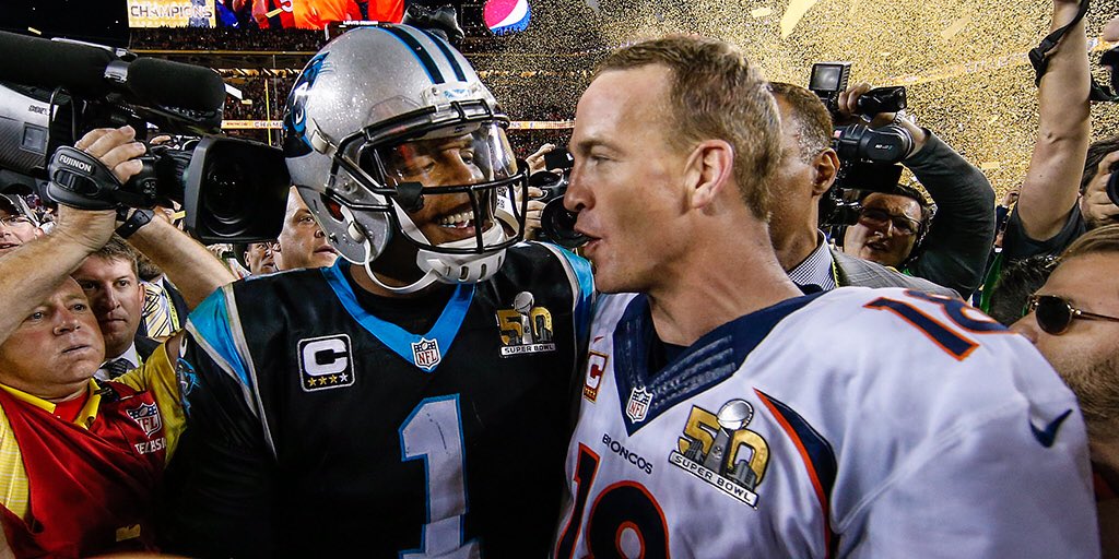PanthersFanLife's tweet photo. I’m not sure why everyone is tweeting that Cam didn’t shake hands after the Super Bowl, but he most certainly did. https://t.co/Fgib4J47vm