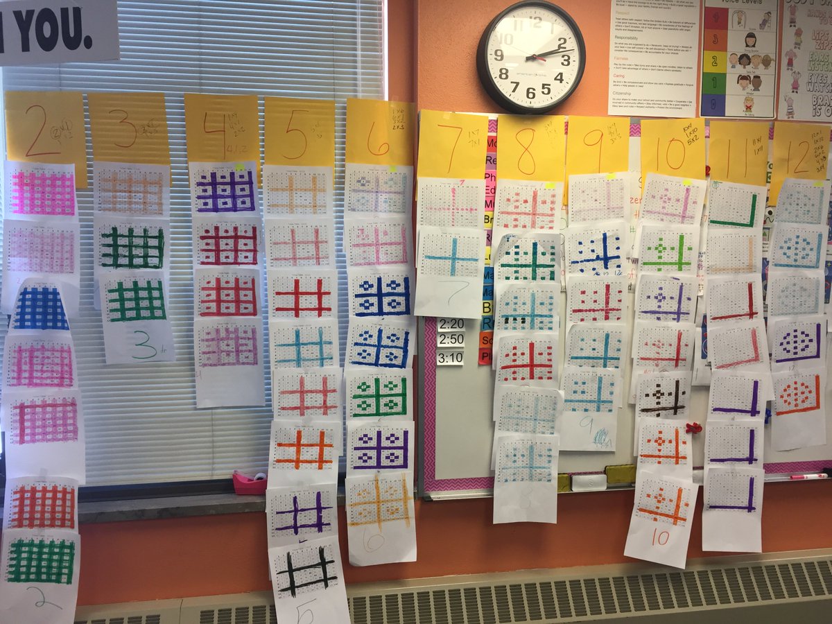 Learning patterns in math is fun! Thanks Mrs. Perkins for teaching us about multiples in numbers! #DLschools