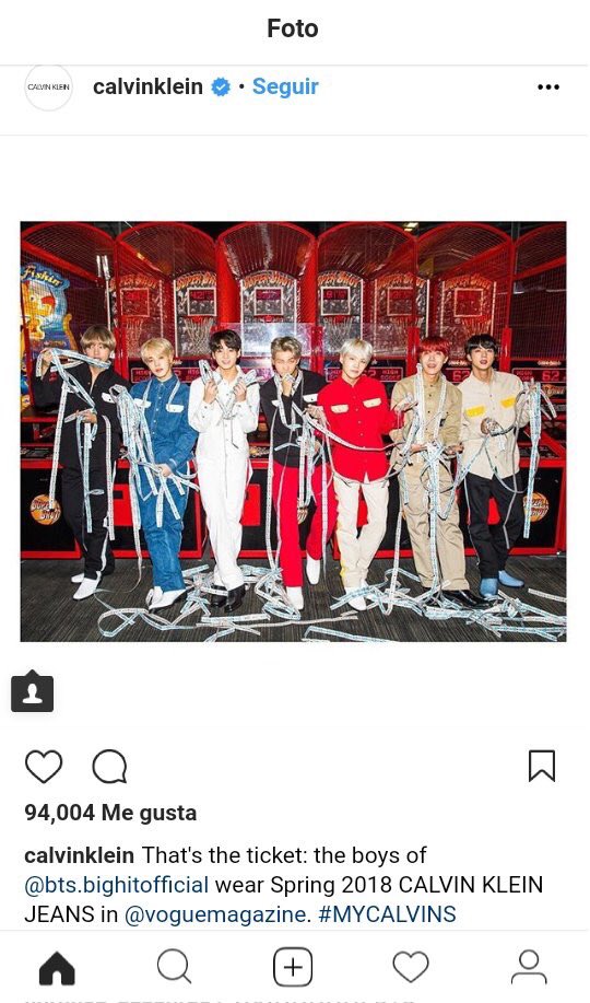 SeokJin_MX's tweet photo. [INS] 050218 
#BTS #JIN #진 #ThankYouSeokjin 
Actualización de Calvin Klein en su Instagram oficial.

"Calvin Klein Ese es el boleto: los chicos de bts.bighitofficial visten la edición primavera 2018 de CALVIN KLEIN JEANS en @voguemagazine. #MISCALVINS"

📎https://t.co/hdmiuvj5sm https://t.co/Pv6KpMnzR1