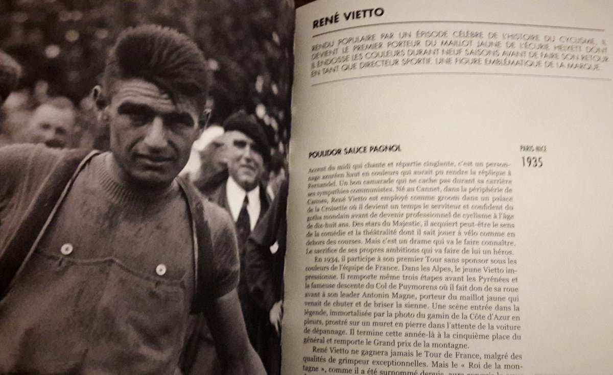 JulCamy's tweet photo. Vietto, Anquetil, Darrigade... @helyettcycles la marque des champions ! Un très beau livre de Gregory Couturier relate cette aventure qui s'apprête à renaître.  Hâte de voir ces nouvelles machines de haute finition.
Vietto était son 1er maillot jaune :
https://t.co/Yws5ovb8Ha https://t.co/1lZfOtkLTu