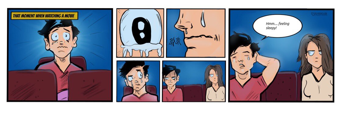 Zulfugart's tweet photo. That special cinema experience #zulfugart #webcomic #webcomics #webcomicstrip #webcomicsofinstagram #swipecomics #swipecomic #zulfugart #2dart https://t.co/KN6vs48KgF