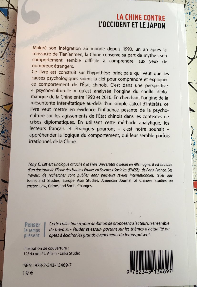 Si vous vous intéressez à la Chine actuelle et au rapport de ce pays avec le reste du monde, ce livre - qui vient d’être publié - est fortement conseillé #chine #psychoculture #jeunechercheur