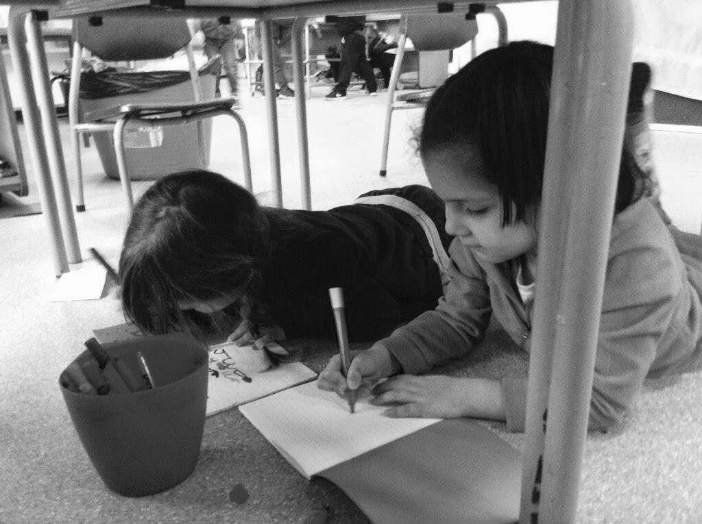 tnhps_fs's tweet photo. Choosing to #markmake under the table 😀#eyfs https://t.co/JNmehZyDEX