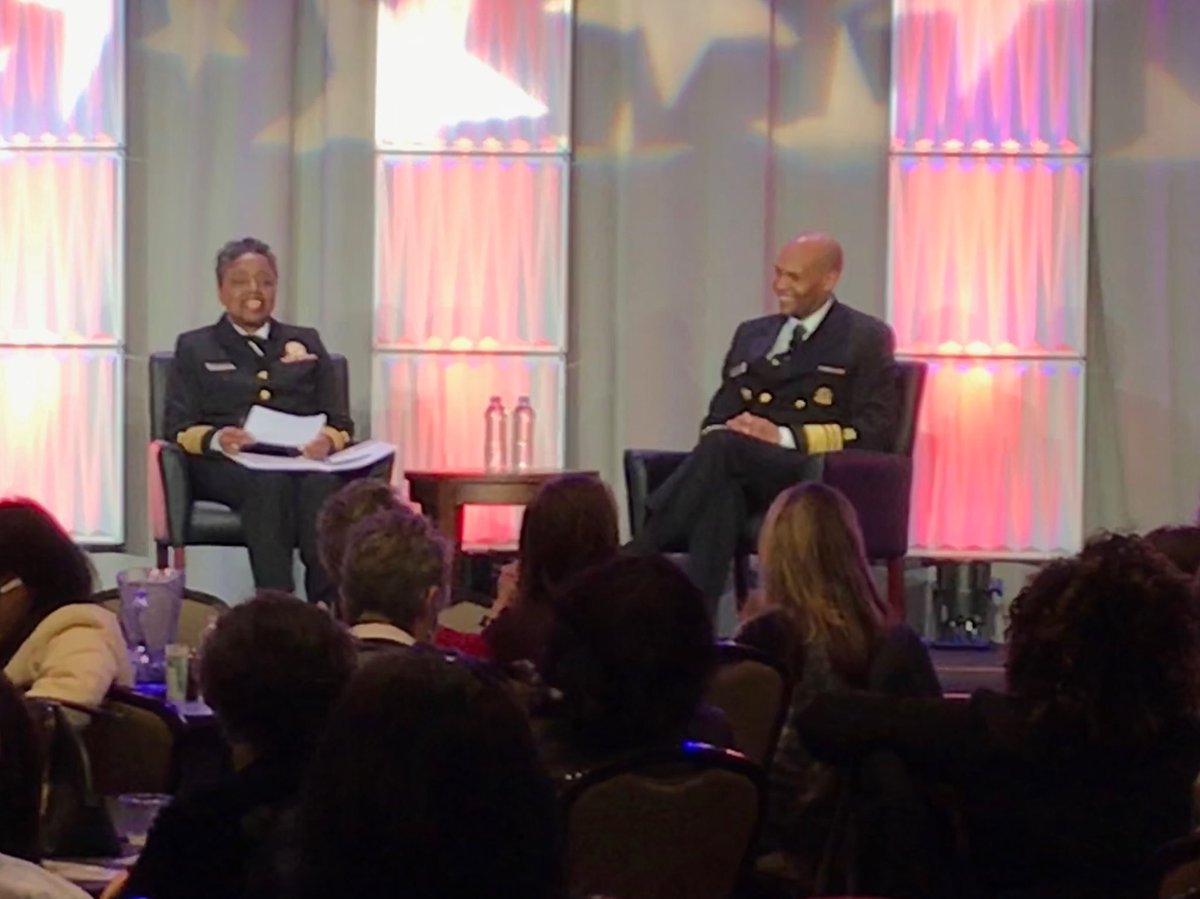 explorenc's tweet photo. US Surgeon General Vice Admiral Jerome Adams says NPs are leaders in treating opioid epidemic #AANPHPC https://t.co/pJdKFrD4qs