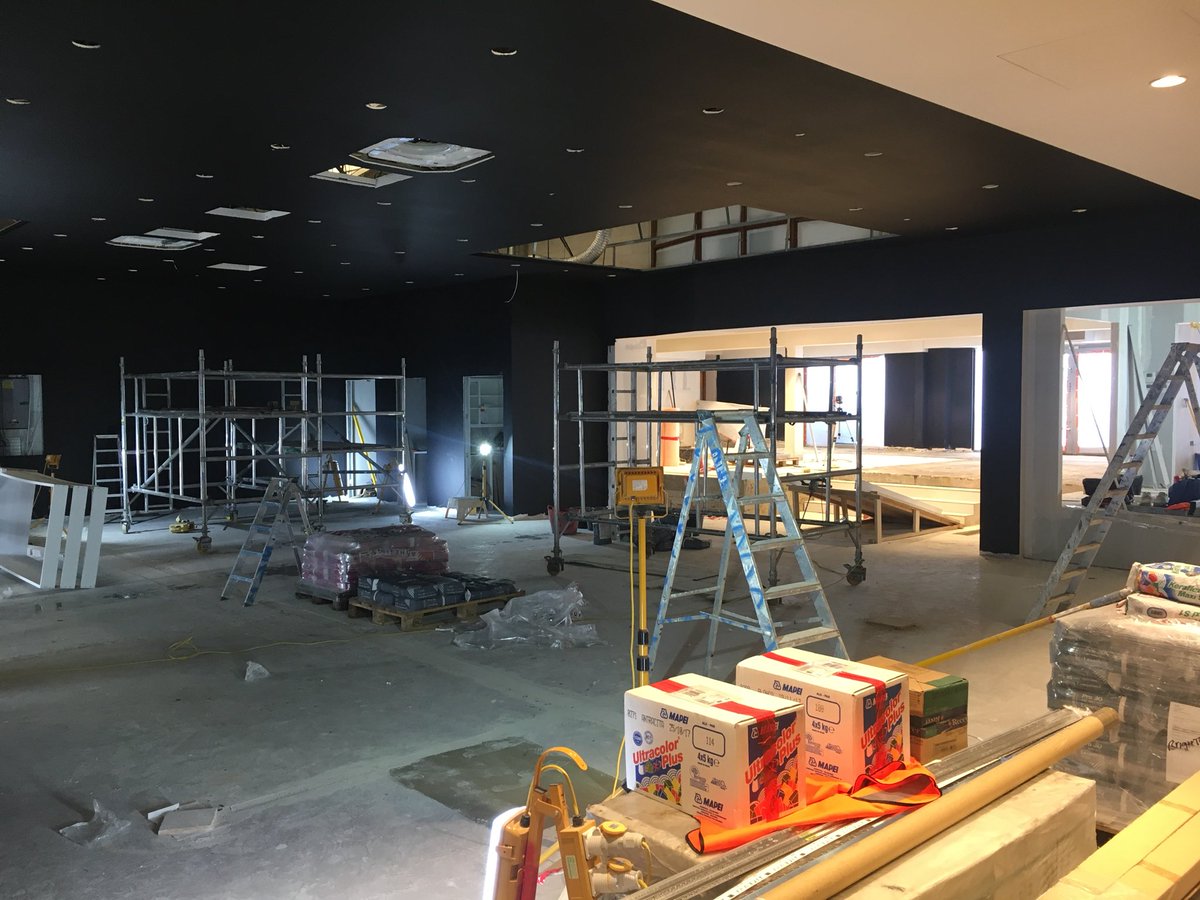 IPLimited's tweet image. Mini Brighton, three weeks to completion and all works are proceeding well.  Decoration and Tiling now on site, glazing starting soon.  More photos to follow at completion.