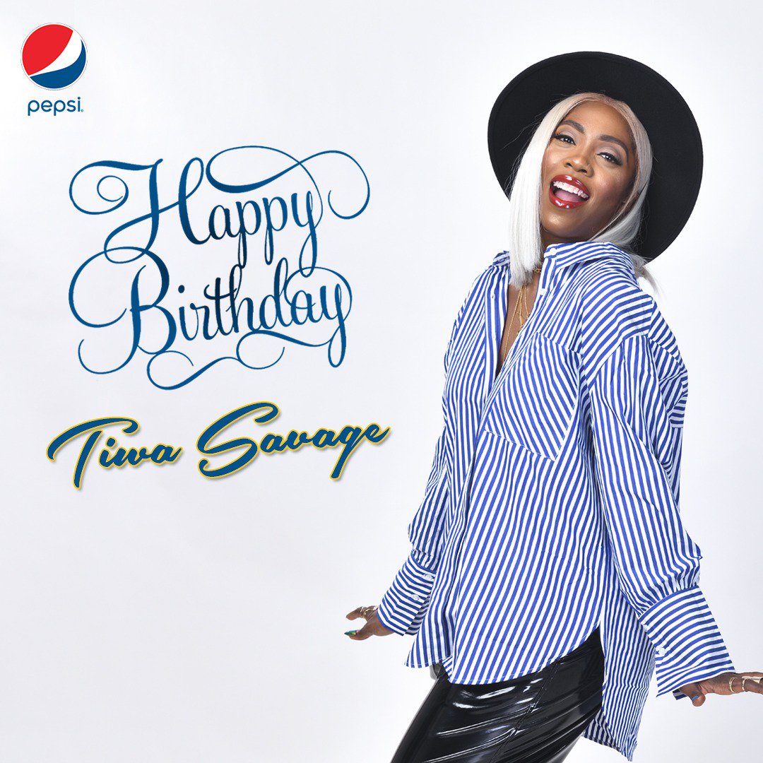 Happy birthday 
 Tiwa Savage baby 