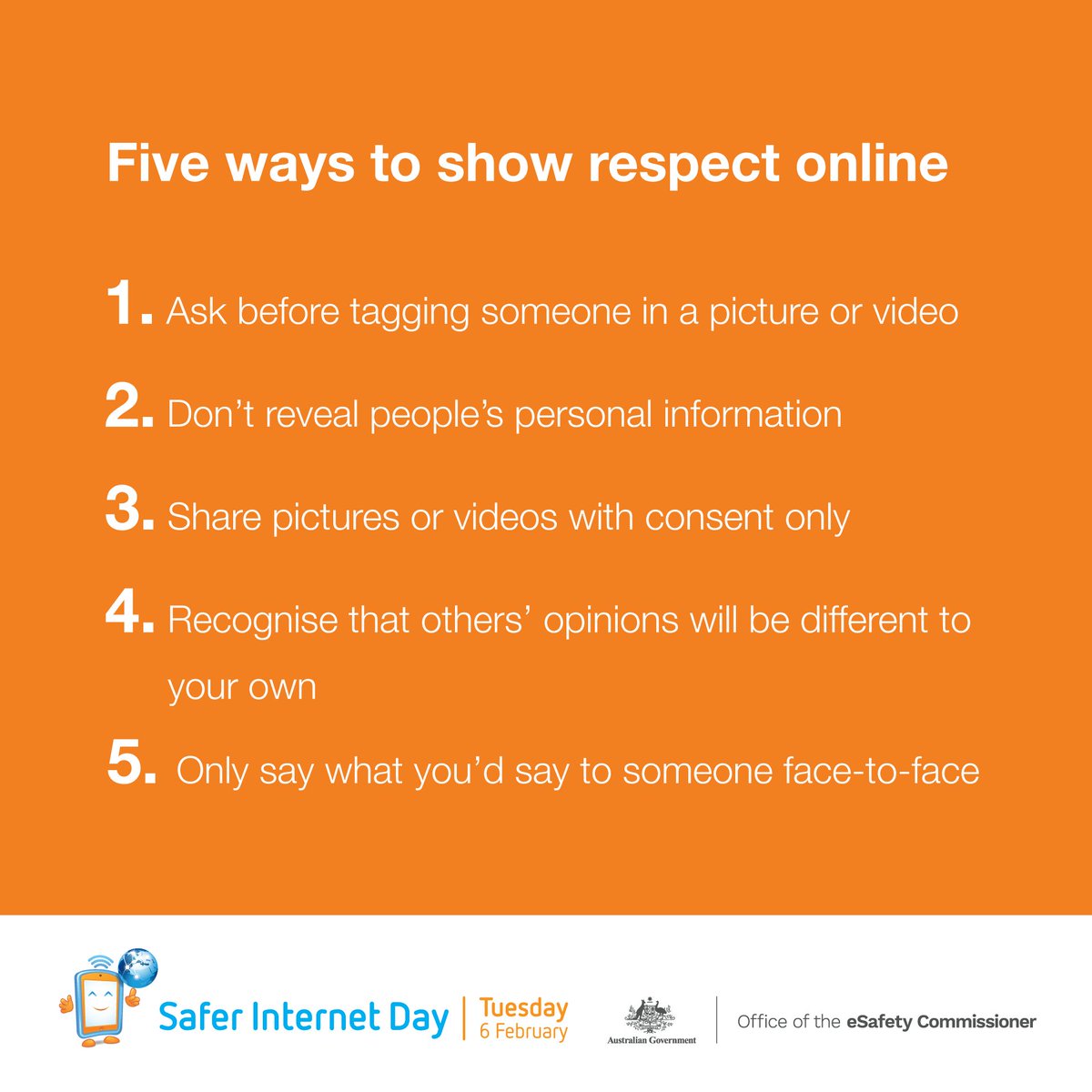 ArdenAnglican's tweet photo. Safer Internet Day - 5 Tips to stay safe online #SID2018 https://t.co/FWjMOepZhZ
