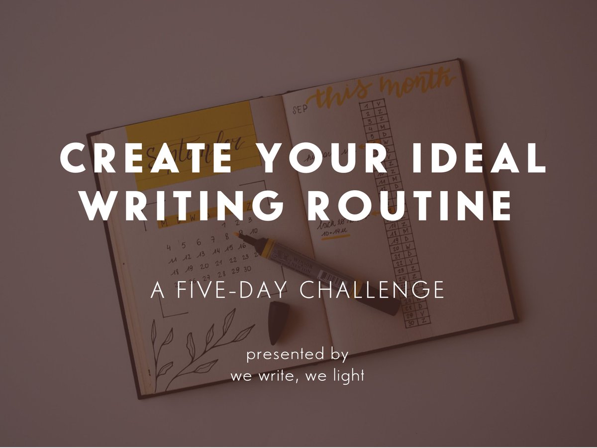 rachelthompson's tweet photo. If you feel too tired to focus and write at the end of the join, join this challenge to learn how to build a writing routine that works. #amwriting #writinglife #wewritewelight https://t.co/dtEURkYG17
