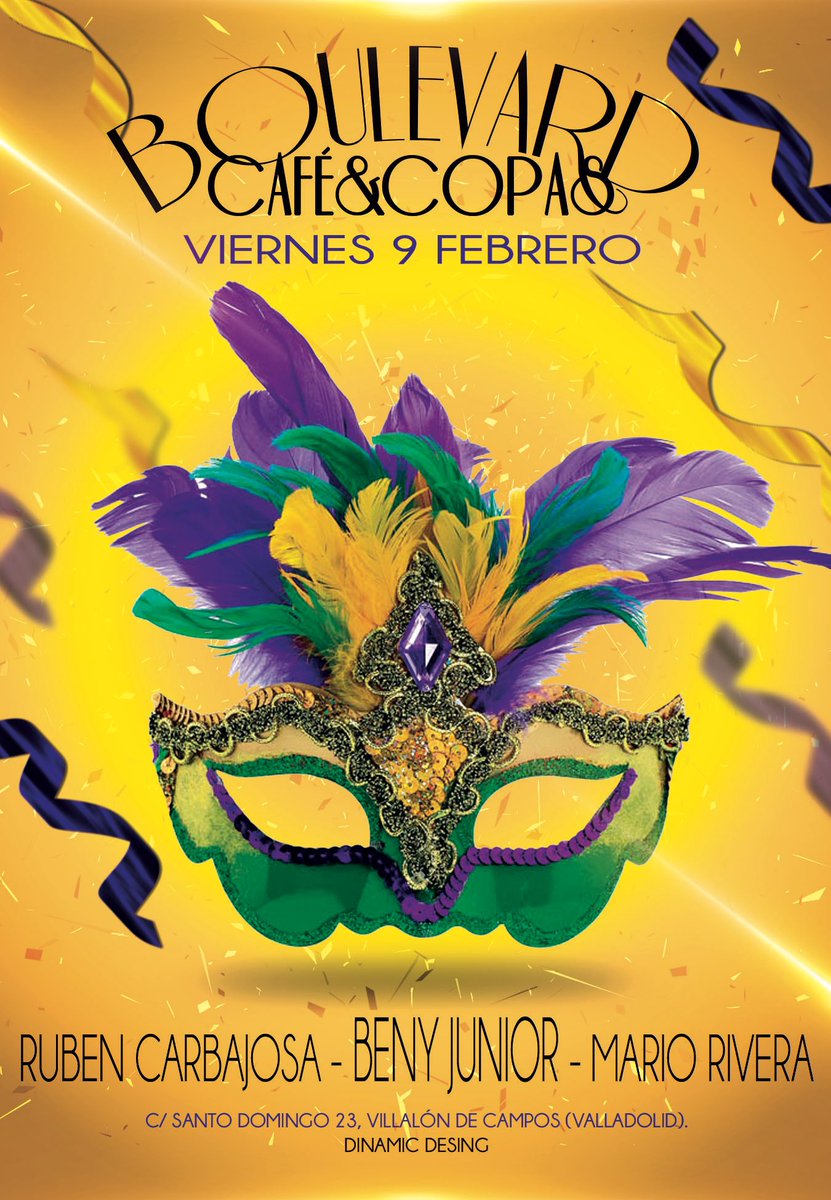 MarioRiveraDJ's tweet photo. Carnaval 2018!! 👯‍♀️

Viernes 9 Febrero, desde la 01:00H
@barboulevard (Villalón de Campos)
 
@RUBENCARBAJOSA @BenyJuniorDj y un servidor @MarioRiveraDJ https://t.co/kgkro3WpDR