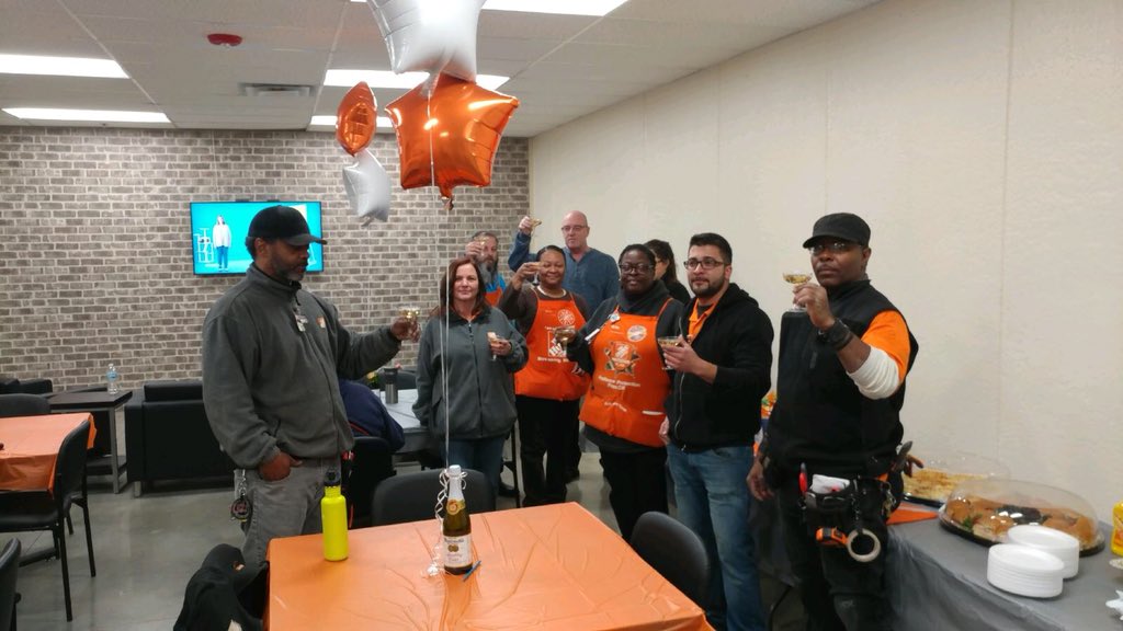 1955 celebrating the grand opening of their new break room with the team!!!! Congrats to you all!!!