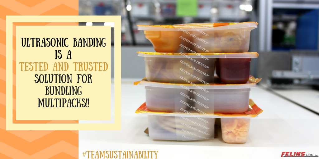 FelinsFoodie's tweet photo. Ultrasonic #banding is a tested and trusted method of unitizing food products without the use of heat or adhesives. #labelwithaband #teamsustainability #bundles #wholesale #multipacks https://t.co/Q13j20bu0Z