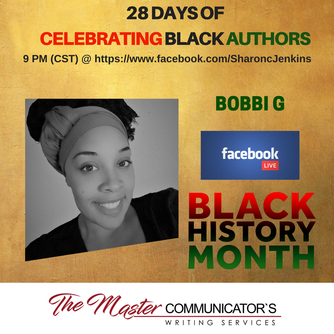 Sharon_Jenkins's tweet photo. Join us tonight for the burning hot novel, Fuego's, author Bobbi G.#blackhistorymonth #blackhistory #blackauthors #africanamericanauthor #blacknovel #blacknovelist #indieauthor #sharoncjenkins #themastercommunicator #author #blackwriters #blackwriter #blackwritersmatter https://t.co/xIjjCx2oqE
