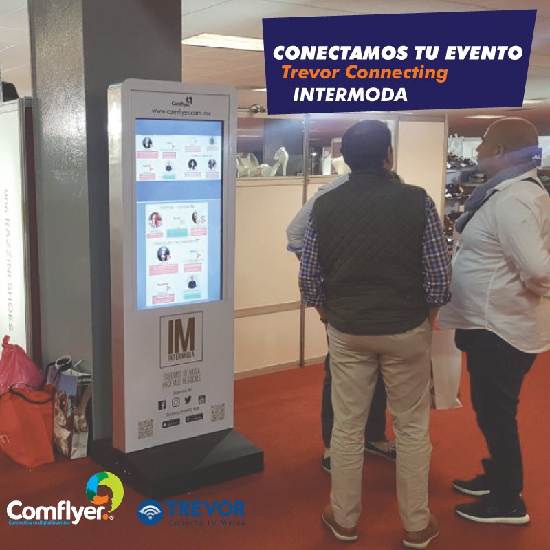 #Comflyer presente en #InterModa2018 😎 
Conectar y difundir contenido en este gran evento fue todo un reto, pero nuestros equipos #TrevorConnecting estuvieron a la altura. 
👉Conoce más de todas nuestras soluciones digitales aquí: comflyer.com.mx