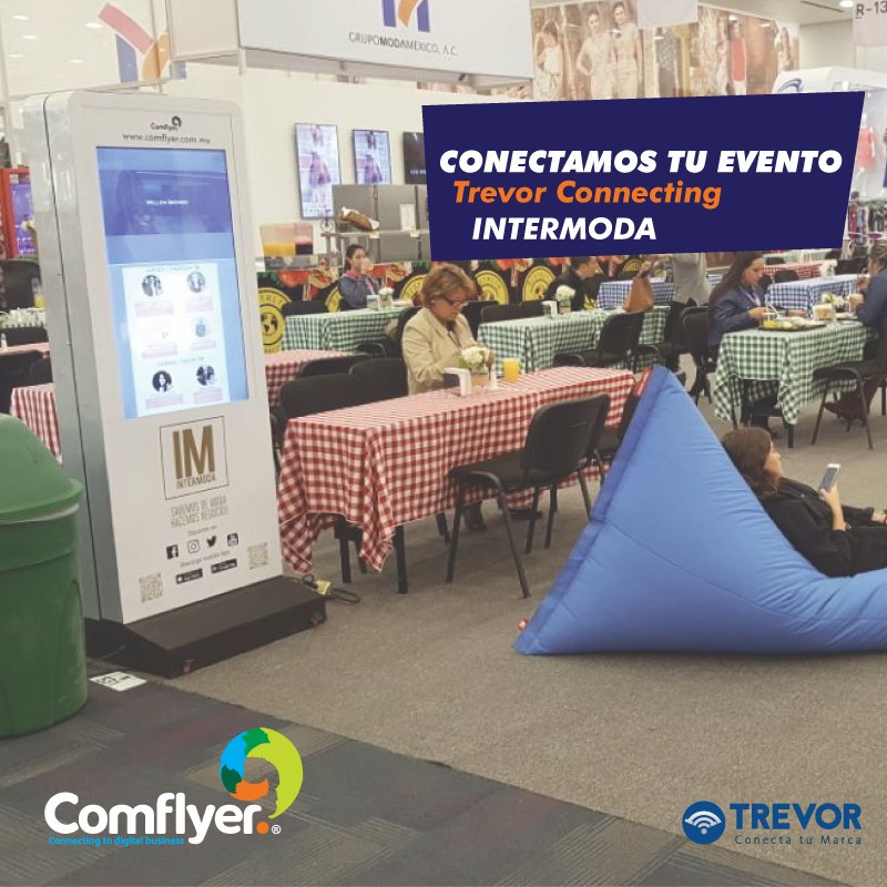 ComflyerMX's tweet photo. #Comflyer presente en #InterModa2018 😎 
Conectar y difundir contenido en este gran evento fue todo un reto, pero nuestros equipos #TrevorConnecting estuvieron a la altura. 
👉Conoce más de todas nuestras soluciones digitales aquí: https://t.co/UET0z8GhS7 https://t.co/7QXdyfXKgR