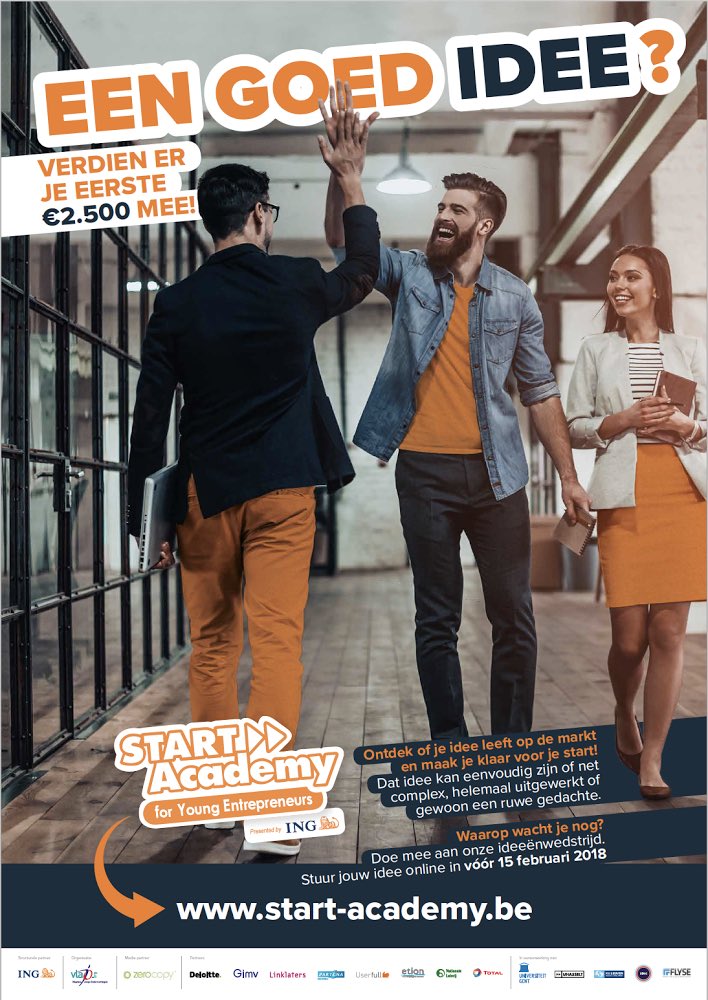 FLYSE_BE's tweet photo. Student met een ondernemersdroom? Ontdek het marktpotentieel voor jouw idee, werk het uit en win € 2.500. Info op https://t.co/lBDMtkNQi9 https://t.co/d64A7rG6vw
