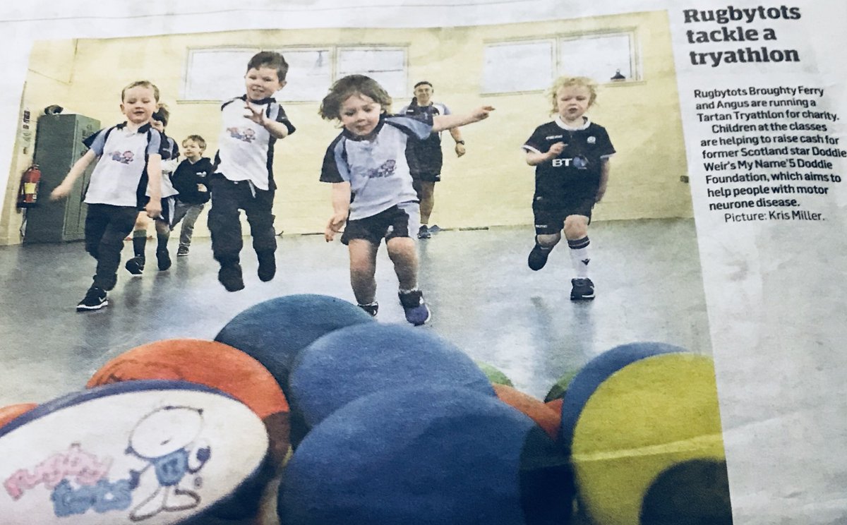 rugbytots_'s tweet photo. Thanks to @thecourieruk for today’s coverage of our #Fundraising #tryathlon in aid of @MNDoddie5
The #Scottish #totaliser has reached over £6000 🏉
#charity #support #ThankYou #YOYP2018 #rugbyfamily #BroughtyFerry #Angus #MND #proud #research #Awareness https://t.co/67ZGctWhiq