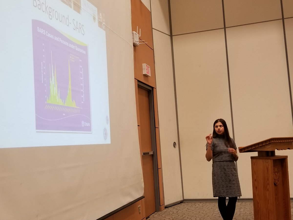 donya_razavi's tweet photo. Brillant presentations by our @MacHPPhD Dream Team of students at the Mapping Global Dimensions of Policy Conference
#RefugeeHealth #SARS #Ebola #SupervisedInjectionFacilities with @DerekManis @sophgarasia &amp; Valentina Antonipillai https://t.co/f5pZkaqhHe