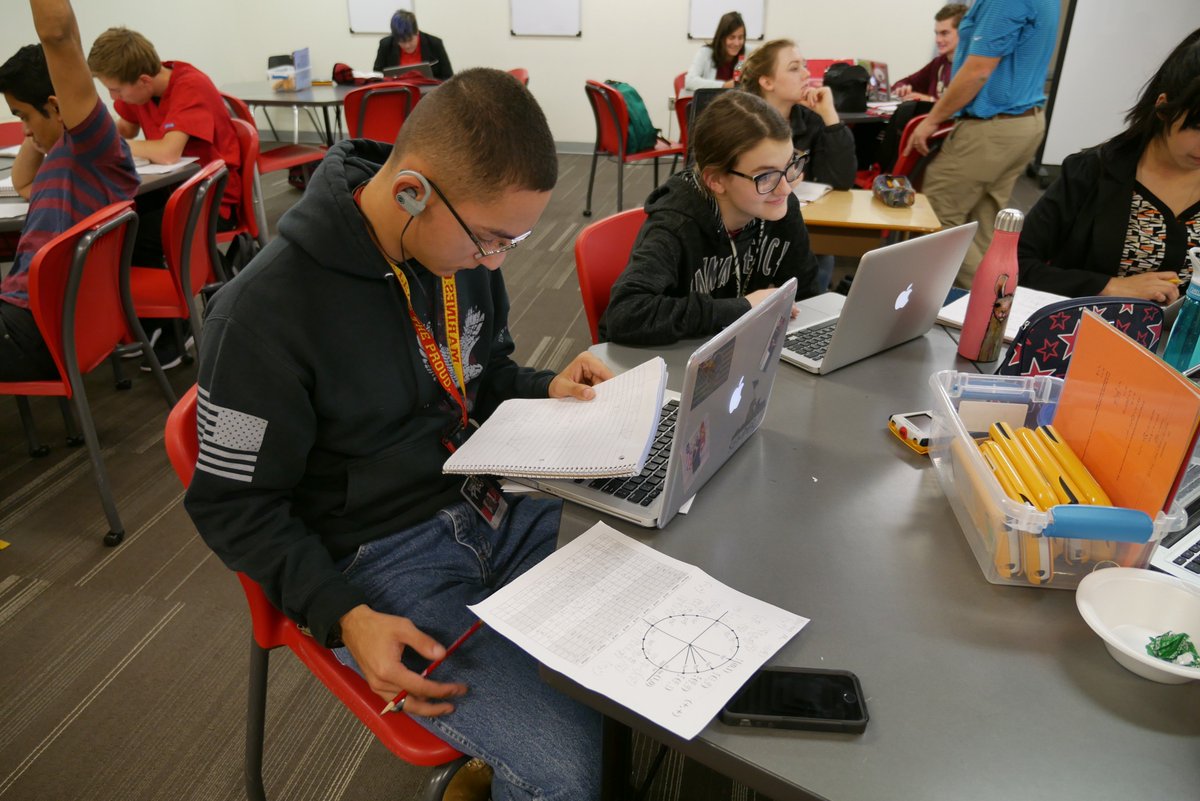 BeltonISD's tweet image. For Pre-Ap Pre Cal students @BNTHW solving trig equations involves both finding the solution and writing a paragraph describing how the problem was solved. #literacyinmath #mathwriting