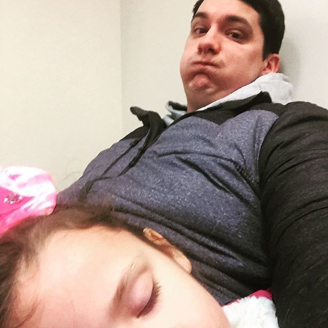 owenspreston's tweet photo. When you and your kiddo are both feeling the flu bug Blues. Hopefully it’s not the flu, but I’m not optimistic. 😩😩😩 https://t.co/8NrxipLpsi