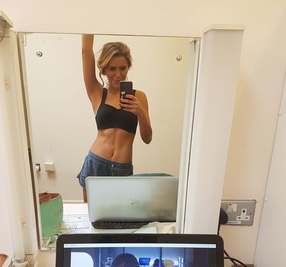 gemmaoaten's tweet photo. Miss nurse Sydney Somers, I love her @BBCHolbyCity some lovely scenes filmed today. Last day tomorrow. Boo! Even a lunch time work out! Girl power! Bit like all the real nurses out there... I think you're pretty amazing. Thank you for all you do #HolbyCity #nhs #nursepower https://t.co/hLMhm9K9Vp