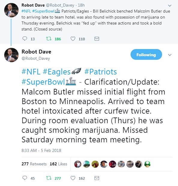 TheRealJHair's tweet photo. If this is true, then Butler doesn’t have a defense. This is the #SuperBowl ALL your focus should be on that! https://t.co/lfNbNqYGio