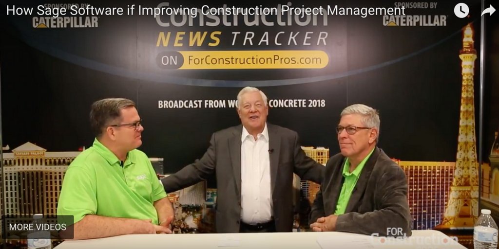 jonwitty's tweet photo. Sage's @waltdavisco &amp; Dennis Stejskal talk about BIM, Mobile Projects, the #cloud -- and what integrations can offer construction contractors. Take a listen! https://t.co/fgmIgjppKf @stejskald #sageconstruct https://t.co/Y5QkaCIi9H