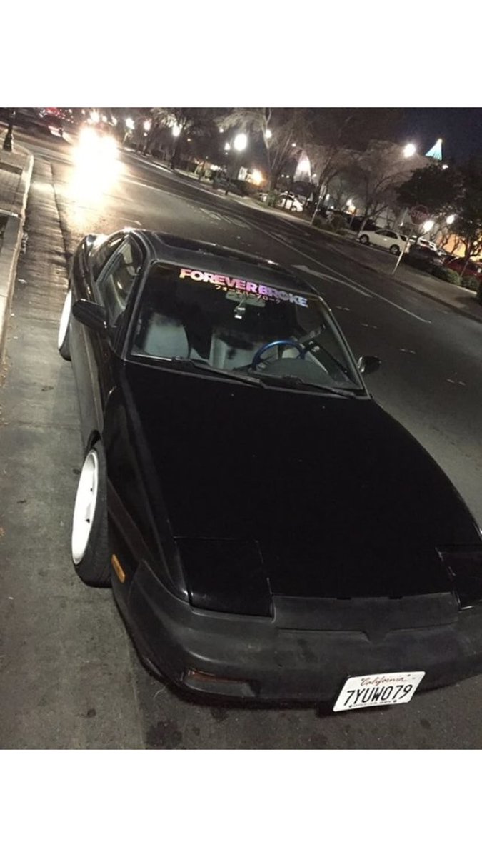 Foreverbrokejp's tweet photo. S-Chassis for life ❤️❤️ @lKonject rocking the Oil slickbanner. Nice s13!!!! #foreverbroke https://t.co/9uPd52stJy
