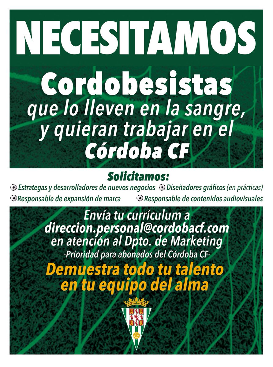 CordobaCF_ofi's tweet photo. Si te sientes cordobesista, te puede interesar este contenido 👇🏻 https://t.co/g8Btcg925o