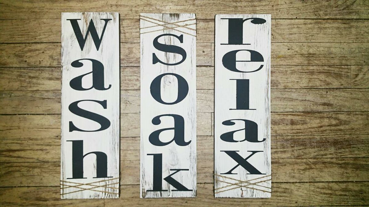 Itsapalletthing's tweet photo. Wash, soak, relax, bathroom signs, rustic bathroom decor, distressed bathroom sign #housewares #etsy #homedecor #bathroom #washsoakrelax #bathroomsigns #rustic #farmhouse #countrydecor #itsapalletthing https://t.co/BUZIn6u82H https://t.co/2OuoJmjkUe
