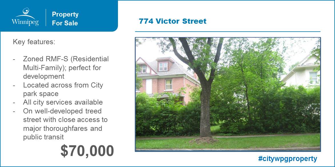 City of Winnipeg on Twitter "City of Winnipeg Property for Sale at 774