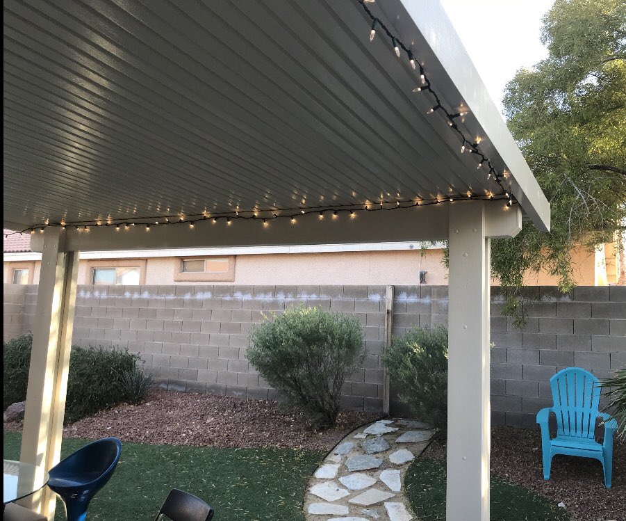 BellaPatioLV's tweet photo. Call now and we will get your patio cover up before the heat arrives! ☀️
702-463-7499
#patiocover #patiolife #solid #lattice #combo #corbel #scallop #miter #homeimprovement #architectualphotography #aluminumpatiocovers #duralum #alumawood #BellaPatio https://t.co/MIBdV1sVLy
