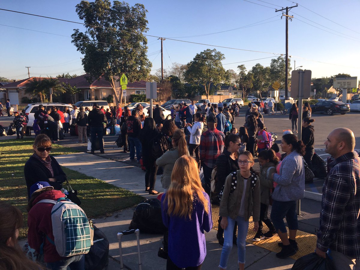 MrsHolteSAUSD's tweet photo. Can you feel the excitement in the air?  5th graders heading off to science camp this morning!  #sausdscience #sausdlearns https://t.co/5sJIKeMM69