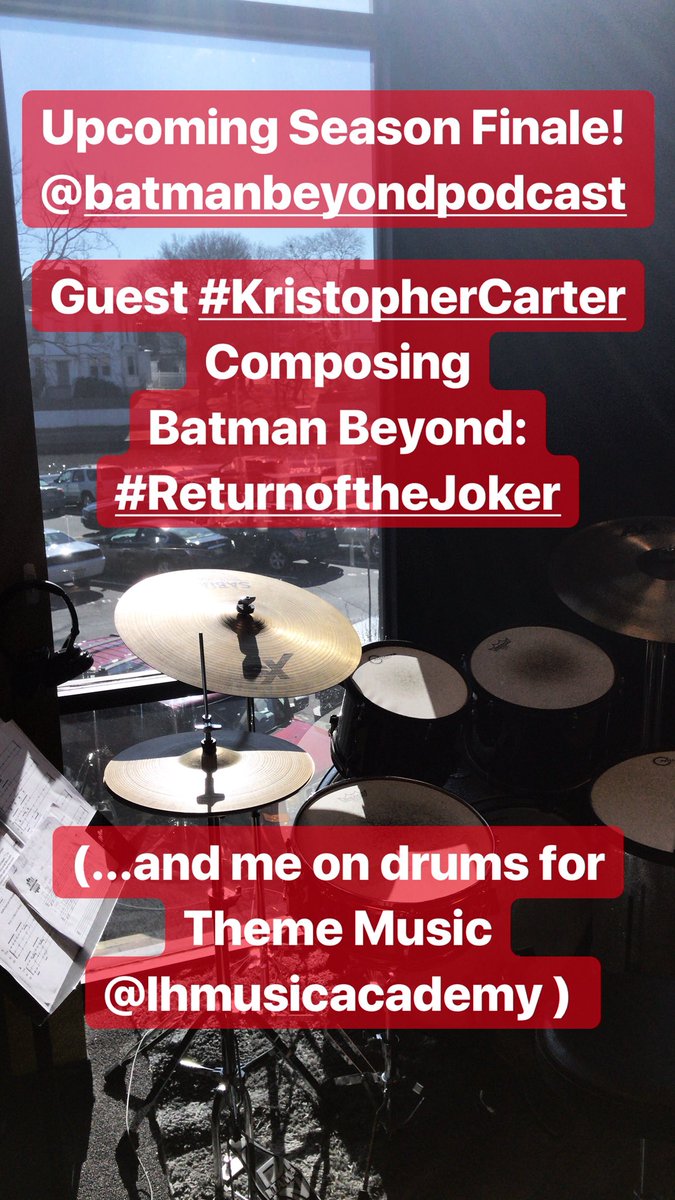 batmanbeyondpod's tweet photo. Season 1 comes to an end on Friday 2/16. Be there for Part 2 of my interview w/ #KristopherCarter @utadeer composer of #returnofthejoker film featuring @HamillHimself & #BatmanBeyond TV theme-SUBSCRIBE! #iTunes #soundcloud https://t.co/MISgvPjk4M https://t.co/ddPmGueE57