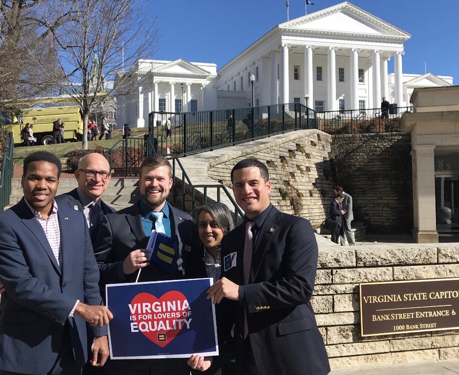 HRC at the Virginia State Capitol for the 2018 Equality Virginia Day of Action