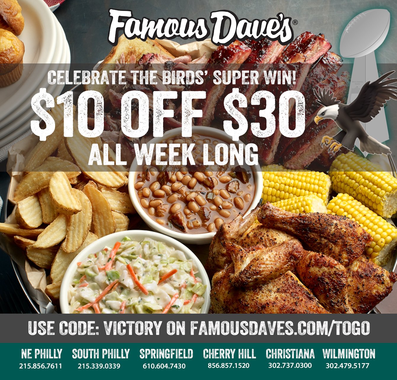 Famous daves coupon code hot sale