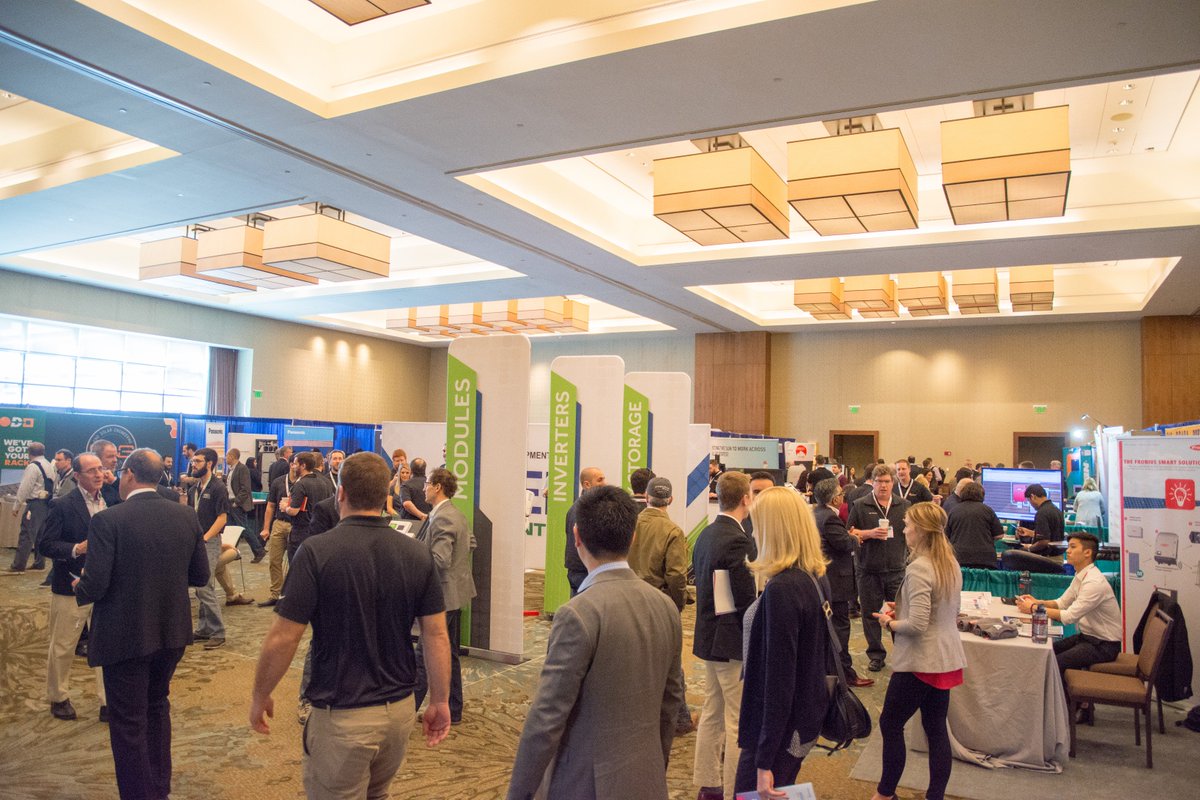 SPIConvention's tweet photo. A successful day one at #SolarNE. Check out some of the highlights and enjoy the @CEDGreentech happy hour AND sold-out networking reception tonight @harpoonbrewery, sponsored by @EnergeiaWorks @PfisterEnergy! https://t.co/YByJrCxMIQ