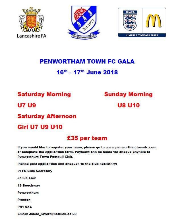 Evening everyone please don’t forget to sign up to our tournament in June, spaces are going quickly so don’t miss out #ptfc @PTFCgirls <a href="/PenworthamTLFC/">Penwortham Town Ladies</a>