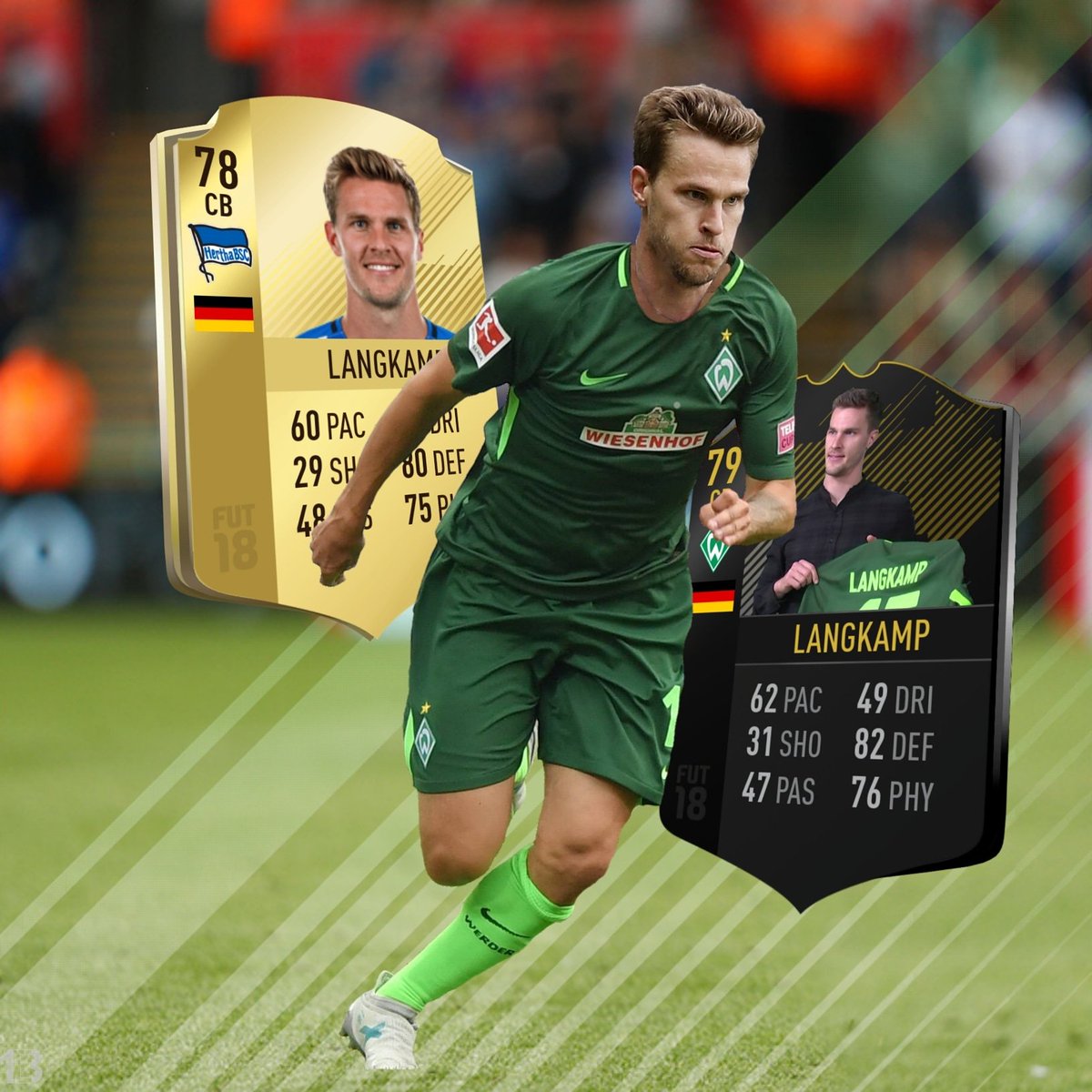 ersteBuliEdits's tweet image. Willkommen an der Weser😍🔥
-
-
Partnerseite:
@Extremfussball_
-
-
#1be #Editbande #Edit #FIFA #FIFA18 #Bundesliga #Buli #Deutschland #DFB #UEFA #Fussball #Sebastian #Langkamp #Werder #Bremen #SVW #Weser